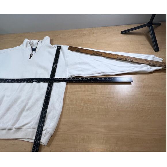 Vintage Harbor Side Graphics Sportswear Boating Quarter Zip White Mens Size XL - Picture 3 of 6